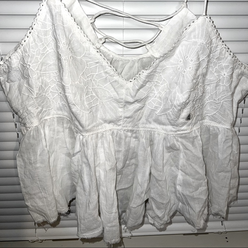 Arie cropped cotton cami